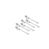 Sp White Dot Baby Fork Set - 6 Pcs - Silver